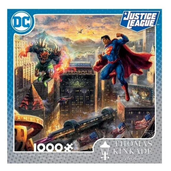 Ceaco Thomas Kinkade DC Comics 1000-Piece Puzzle Superman: Man of Steel - Picture 1 of 2